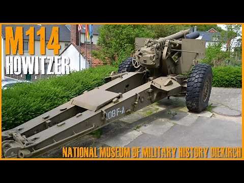 M114 155mm Howitzer - Walkaround - National Museum of Military History Diekirch.