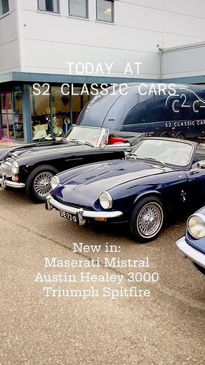 6.5K views · 71 reactions | We have tested and photographed new arrivals at S2 Classic Cars! Maserati Mistral Inezione, Austin Healey 3000 MK III phase 2, Triumph Spitfire MK 3. Next week on www.ClassicarGarage.com #AustinHealey #MaseratiMistral #TriumphSpitfire #ClassicarGarage #S2ClassicCars #MarcVorgers | ClassicarGarage | Facebook