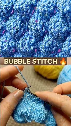 🔥Easy Bubble Stitch Knitting Pattern | Step-by-Step Tutorial for Beginners 🔥