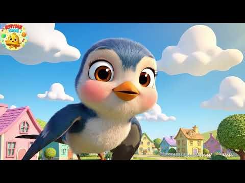 Chirp Chirp Baby Swallow Sky Loop Nursery Rhyme for Kids | Baby Bird Songs for Toddlers
