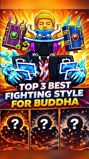 TOP 3 BEST FIGHTING STYLES (with Buddha for PVP in BLOX FRUITS) #roblox #bloxfruits #gaming