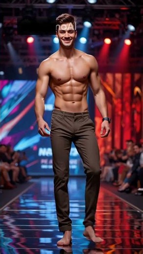 Stylish Male Model on Runway #FashionShow #MaleModel #RunwayModel #HighFashion #StylishLook #Model