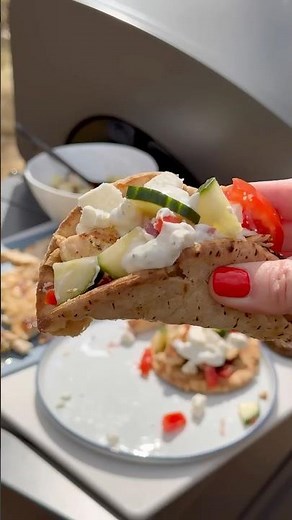 Grilled Chicken Gyros I TYTUS Grills #easyrecipes #gyros #chickengyro #dinnerideas #grillrecipes