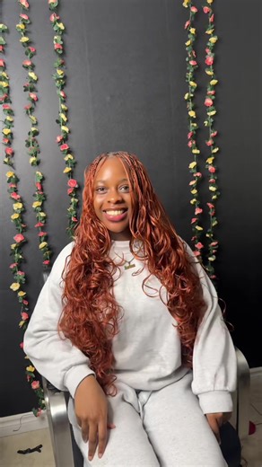 Layered French curls I’m in love with the colour 🤭 @M💕~ #fypシ #frenchcurlsbraids #braids #transition