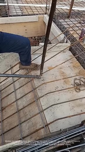 Stair steel bar bending-good tools improve work efficiency