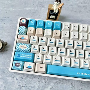 Coffee Shop Keycap Set, Cherry Profile, Cute Art - Etsy