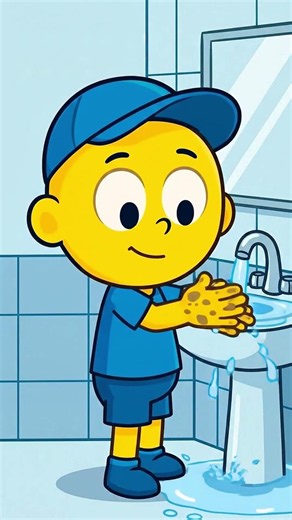 Bimo Washes His Hands! 🧼✨ #bimo #animation #bimoonline #cartoon