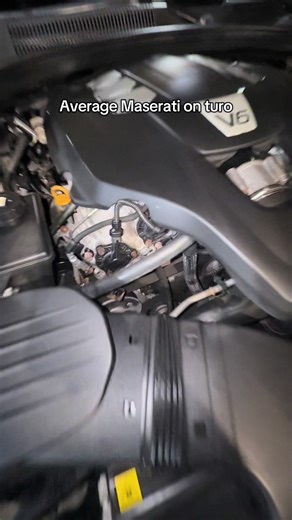 Small fluid and vacuum leak #maserati #rentalcar #leak #shitbox #italian