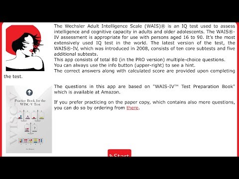 Wechsler Adult Intelligence Scale (WAIS)