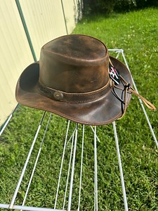 Premium Handcrafted Leather Hat - Unique Full-grain Leather Cap for Style & Adventure - Etsy Australia