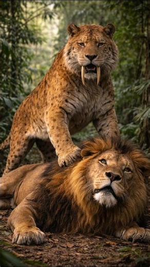 saber tooth Tiger vs lion, black bear vs Grizzly bear, elephant vs Rhino, puma vs wolf #animals