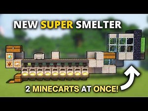 Minecraft NEW Easiest AUTO SUPER SMELTER Farm (26.2+) Java & Bedrock