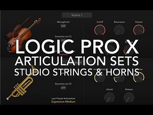 Logic Pro X - Using Articulation Sets with Studio Strings & Horns