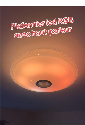 Plafonnier led RGB avec haut parleur Bluetooth intégré à seulement 35€ sur Tiktok Shop #lampe #lampeled #led #rgb #plafonnier #luminaire #bonplan #OffresDHiver #offrespourtoi #OffresDeLaSaintValentin