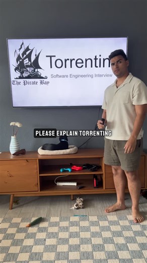 Arjay McCandless on Instagram: "What is Torrenting? DISCLAIMER: Torrenting is a protocol which is a completely legal way to transfer files. I do not support the transfer of files without the consent of the owner of the file using torrenting or any other protocol. This is actually a very complex topic, I recommend doing some reading on it if you are interested. #coding #programming #csmajors #systemdesign"
