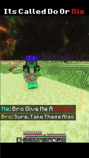 Its Called Do OR Die⛏️🗡| #shorts #minecraft #jiffy #bedrock #mcpe #dream #trending