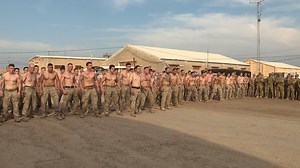 31K views · 975 reactions | #NGĀTITŪMATAUENGA - Ngāti Tūmatauenga welcome the next deployment onto Camp Taji with their haka - He Taua! | Te Ao Māori News | Facebook