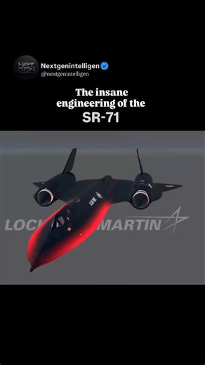 Nextgenintelligen | The Lockheed SR-71 "🚀Blackbird" is a retired, Mach 3+ strategic reconnaissance aircraft developed by Lockheed’s Skunk Works in the 1960s.... | Instagram