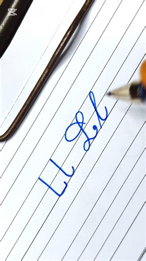 Learn Letter Ll #calligraphy #shortsfeed #calligraphyfonts #cursive #shorts #abcd