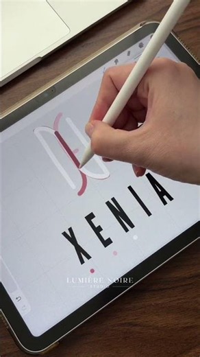 Create a Stunning Logo: DIY XENIA Name Design Tutorial #namelogo