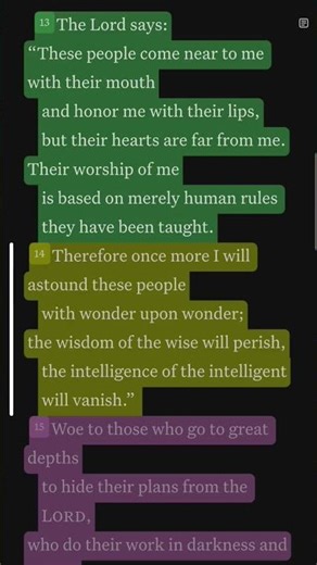 Isaiah 29:13-15 NIV