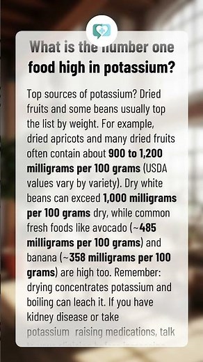 What is the number one food high in potassium?