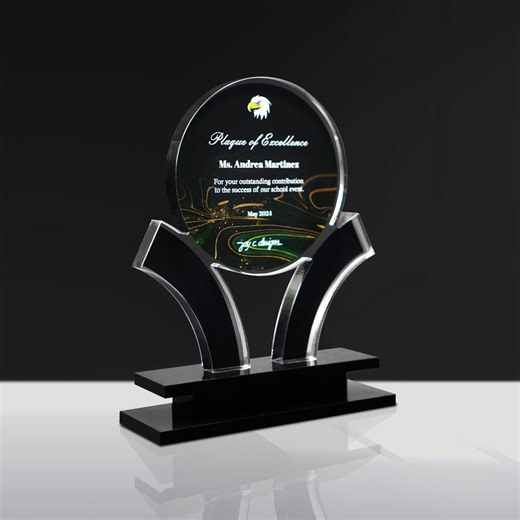 Personalized Acrylic Award | Corporate Recognition Plaque - Etsy