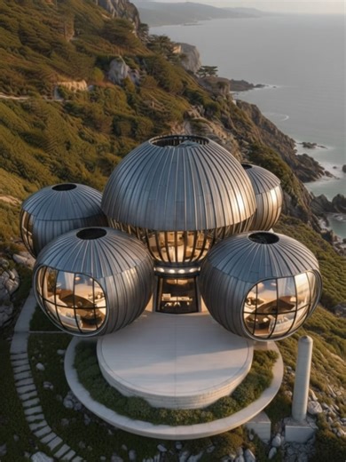 Modular Precision: The Cliffside Pod Project Engineering on a 45-degree slope requires more than just a vision—it requires surgical precision. This timelapse captures the structural assembly of our modular spherical hulls, elevated on reinforced concrete pilings. From deep-foundation anchoring to the final glazing of the geodesic apertures, every step is a masterclass in difficult-site logistics. #CivilEngineering #ArchitecturalDesign #homedesign #beforeandafter #renovation