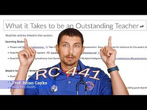 Outstanding Teaching, Bloom's Taxonomy, & Learning Objectives