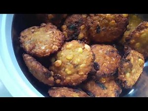 Indian Dal Vada Recipe At Home | Indian vadai recipe | How to make vada