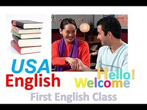 English us course level 1, unit 1 (First English Class, Unit Introduction — Welcome!)