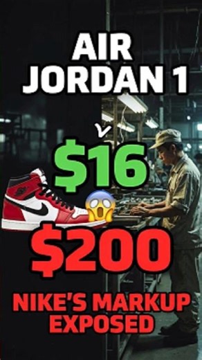 Air Jordan 1: $200 Sneaker Costs $16 to Make - Nike Factory Exposed