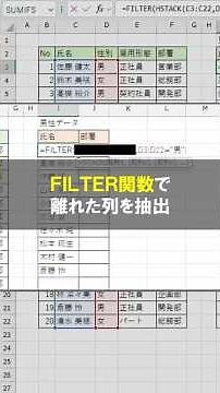 [Excel] The Best Way to Extract "Non-Adjacent" Columns Using the FILTER Function!