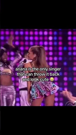 Ariana grande is the only singer that can throw it back and look cute 🥰 #shorts #arianagrande #usa