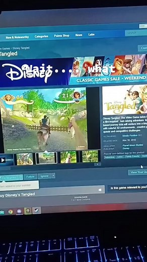 Something doesn't seem right 🤔 #Disney #Steam #Tangled #wtf #gaming