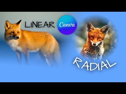How To Blend Images Linear & Radial in Canva 〰️