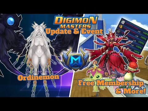 DMO Update & Events : Ordinemon Released - Free Membership & More! - Digimon Masters Online Update