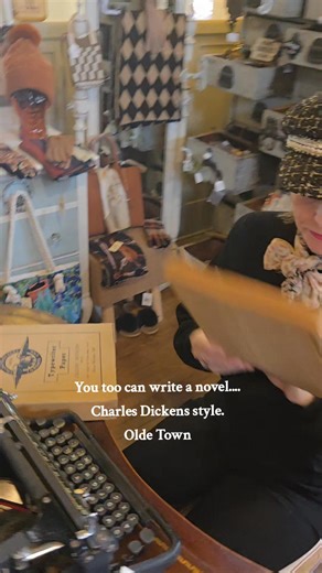 1.5K views · 40 reactions | Here's a novel idea: drop in to Olde Town to find a classic book - or write one yourself..... the old school way! | Olde Town Library - Home Decor and Curio Shop | Facebook