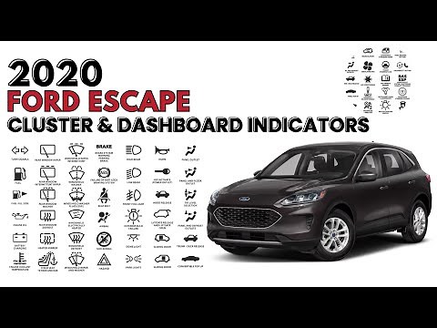 FORD Escape Cluster & Dashboard Warning Indicators 2018 - 2020 User Guide