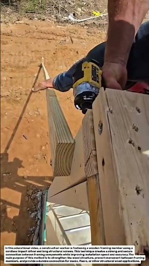 Fast Deck Framing Installation with Structural Screws | Smart Wood Construction Technique.