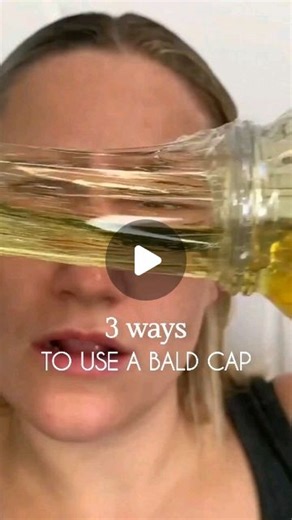 VANESSA DAVIS on Instagram: "3 creative ways to apply a bald cap ⬇️ 1. Partial bald cap 2. A full bald cap can be used to get rid of hair and make someone look bald for a character or creative makeup 3. Using cap plastic to adhere paper face art Which one will you be trying?🦋💜 #protip #makeuptutorial #makeupartist #baldcap #sfxmakeup"