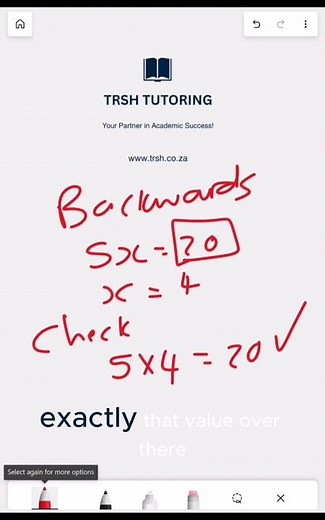 Working Backwards in Algebra | Easy Trick to Check Your Answers ✅