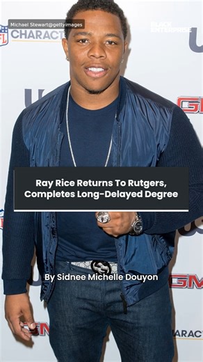 Ray Rice returns to Rutgers, completes long-delayed degree