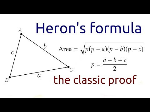 Heron's formula: the classic proof.