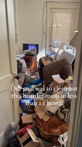 I would say we cleaned out this room in record time. This room was the “grand finale” of the house we helped a sweet family clean out last week. You can see why. As shocking as the sight of rooms like this might be, we strive to consistently share a message of compassion and empathy. What a good feeling to see it empty! . . . #cleantok #asmrclean #cleanasmr #junkremoval #cleaningmotivation #cleanaesthetic #cleanfluencers #beforeandafter | Junk Lovers Junk Removal & Hauling LLC