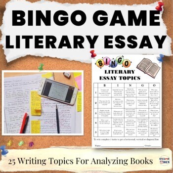 Literary Essay Topics for Any Novel - Reading Extension Prompts Choice Board