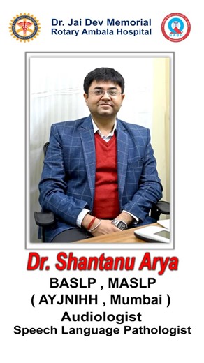 Dr. Jai Dev Memorial Rotary Ambala Hospital on Instagram: "Precision Diagnostics in Audiology & Speech Language Pathology We are pleased to highlight the comprehensive clinical services led by Dr. Shantanu Arya, an Audiologist and Speech Language Pathologist at Dr. Jai Dev Memorial Rotary Ambala Hospital (DJMRH). We are equipped with a state-of-the-art diagnostic wing to provide accurate assessments for complex hearing and speech disorders. 👂 Audiology Services: * Pure Tone Audiometry (PTA) * I