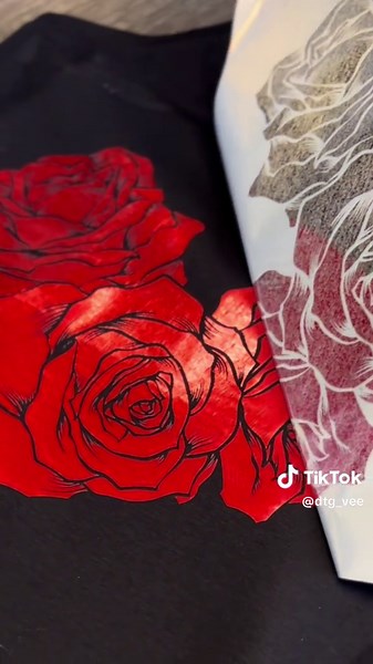 DTG FOIL APPLICATION part 2. . . . #oddlysatisfying #dtfprinting #dtf #dtfprinter #dtg #dtgprinting #dtgprinter #smallbusiness #customapparel #womenownedbusiness ##momsoftiktok##womenownedbusiness##latinaownedbusiness##customclothing