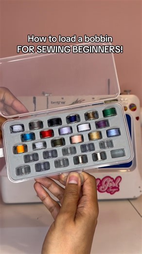 How to load a bobbin on a sewing machine #sewing #sewingtips #sewingtutorial