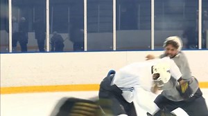 16K views · 222 reactions | PUPPY ON ICE! The St. Louis Blues hockey team is treating their aggression with a playful Labrador pup! We think it's working and suggest everyone take a break to play with a dog at some point today. | CBS Colorado | Facebook